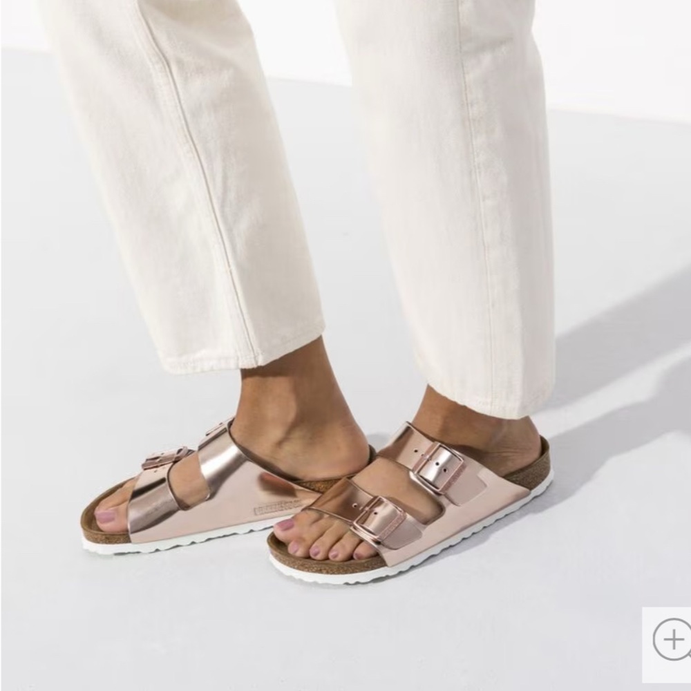 Birkenstock Arizona Rose Gold Sandals